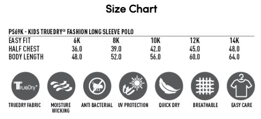 Wamboin Pony Club Winning Spirit PS69K LEGEND PLUS Juniors long Sleeve Polo