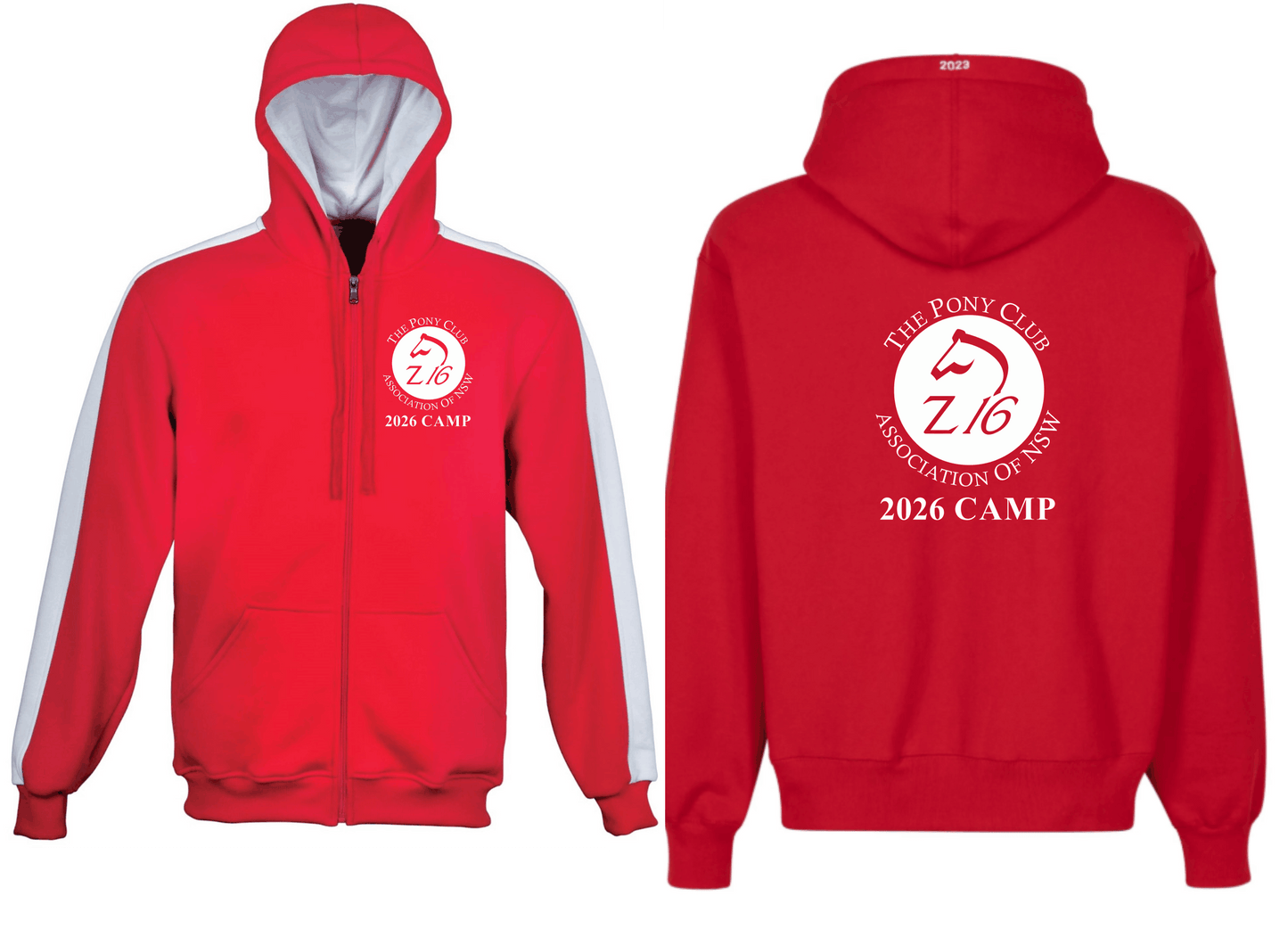 2026 Zone 16 Pony Club Camp Hoodie Zip - Kids