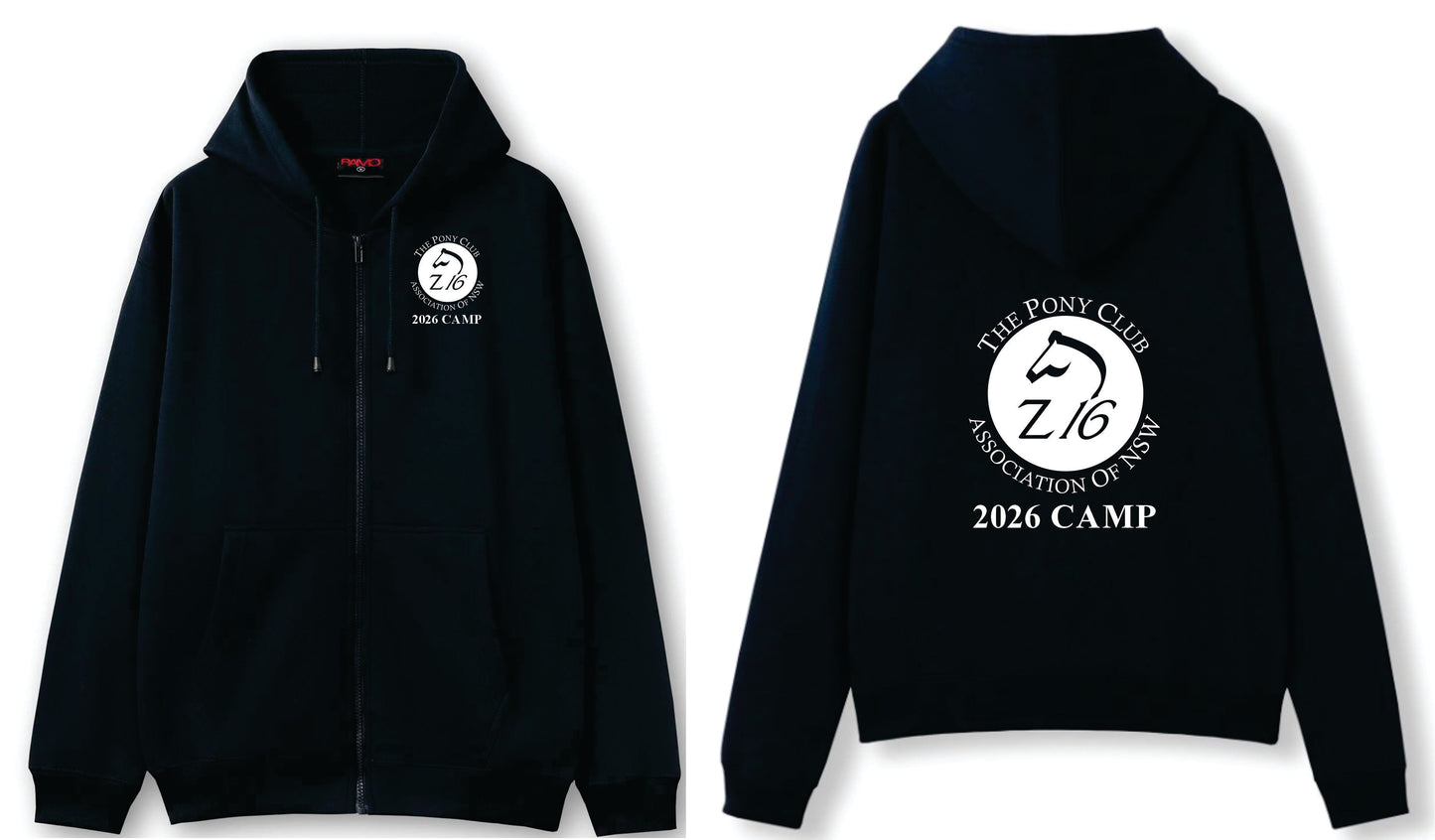 2026 Zone 16 Pony Club Camp Hoodie Zip - Kids