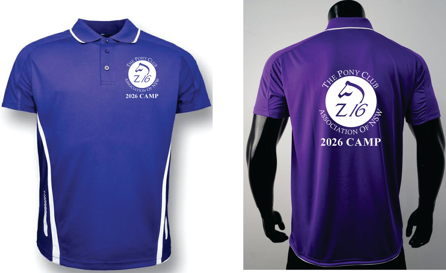 2026 Zone 16 Pony Club Camp Polo Shirt - Kids
