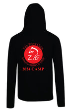 Load image into Gallery viewer, 2024 Zone 16 Camp Hoodie Full Zip (Adult and Kids) - Black
