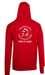 2024 Zone 16 Camp Hoodie Full Zip (Adult and Kids) - Red