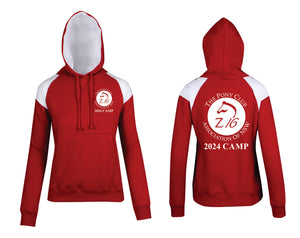 2024 Zone 16 Camp Hoodie No Zip (Adult and Kids) - Red